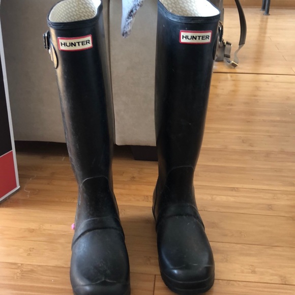 Hunter original tall black boots - Picture 1 of 4